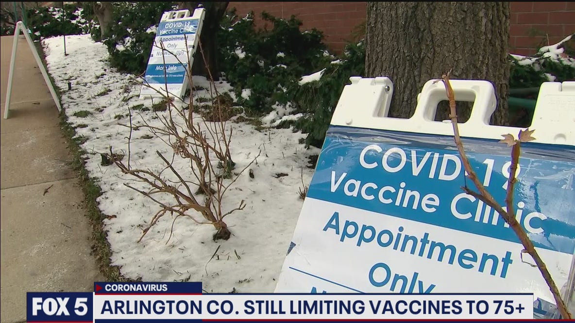 Arlington County still limiting vaccines to 75+